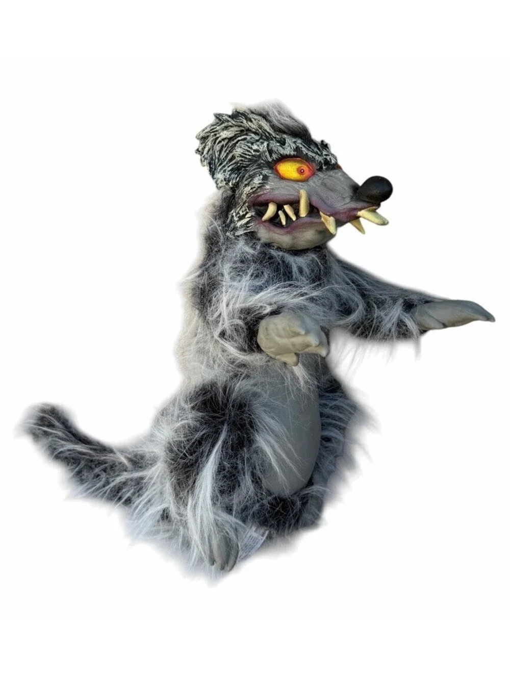 Vintage Halloween Zombie Rat Monster Decoration 17” Paper Magic Group 2001 Y2K